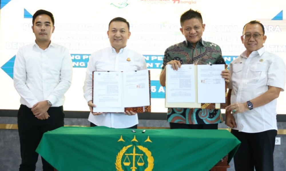 Lanosin Perkuat Benteng Hukum Pemkab OKU Timur Melalui MoU Bidang DATUN